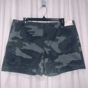 Soho New York & Company Jeans Shorts Hampton 4 inches Green Army Print